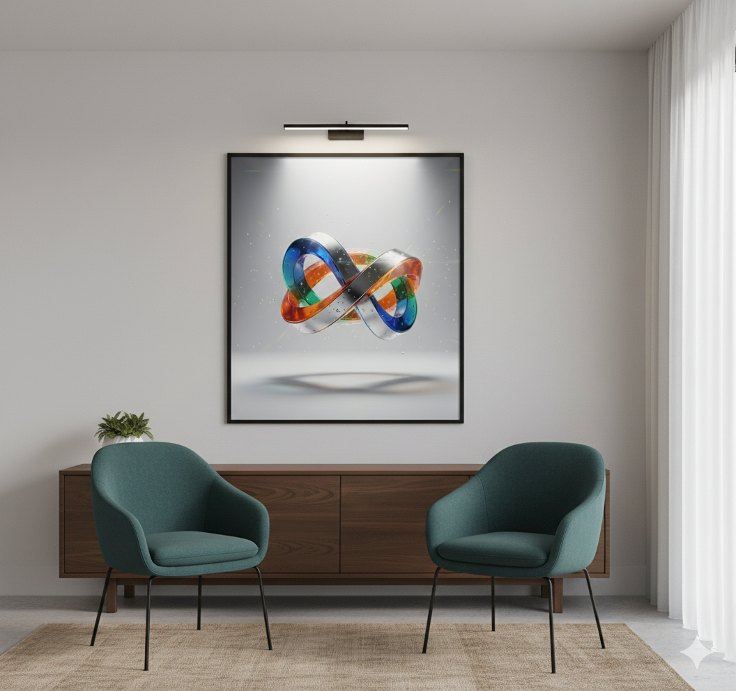 Chromatic Infinity – Hochauflösendes abstraktes Digital-Kunstwerk als Sofort-Download | Druckbar bis 90 × 82 cm