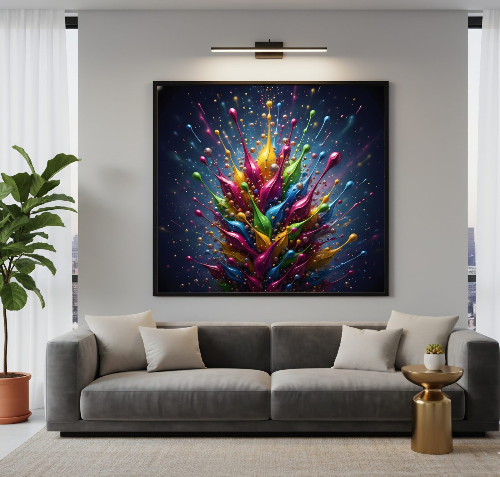 Chromatic Rise – Hochauflösendes abstraktes Digital-Kunstwerk als Sofort-Download | Druckbar bis 90 × 85 cm
