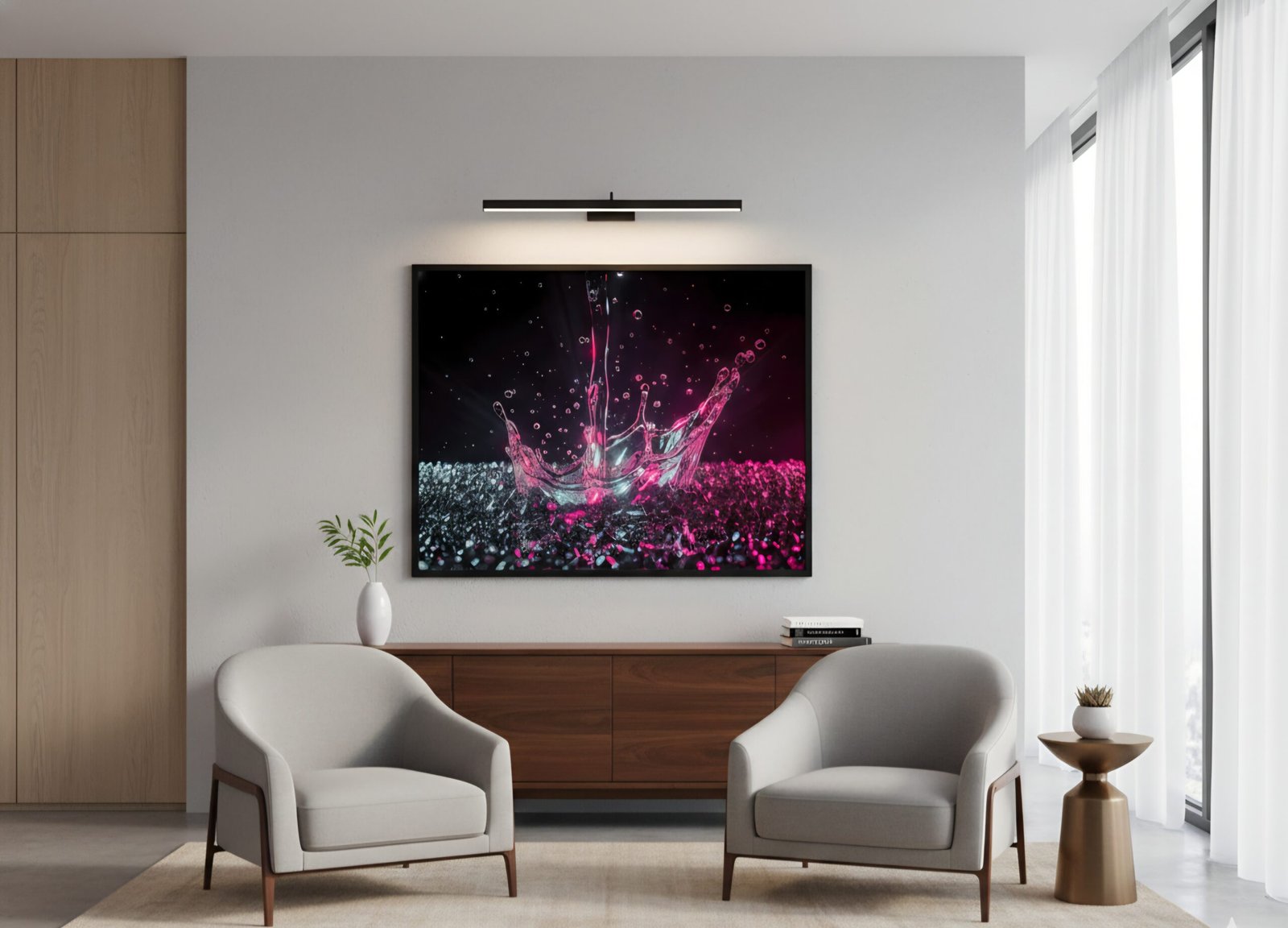 Chromatic Splash – Hochauflösendes abstraktes Digital-Kunstwerk als Sofort-Download | Druckbar bis 90 × 72 cm