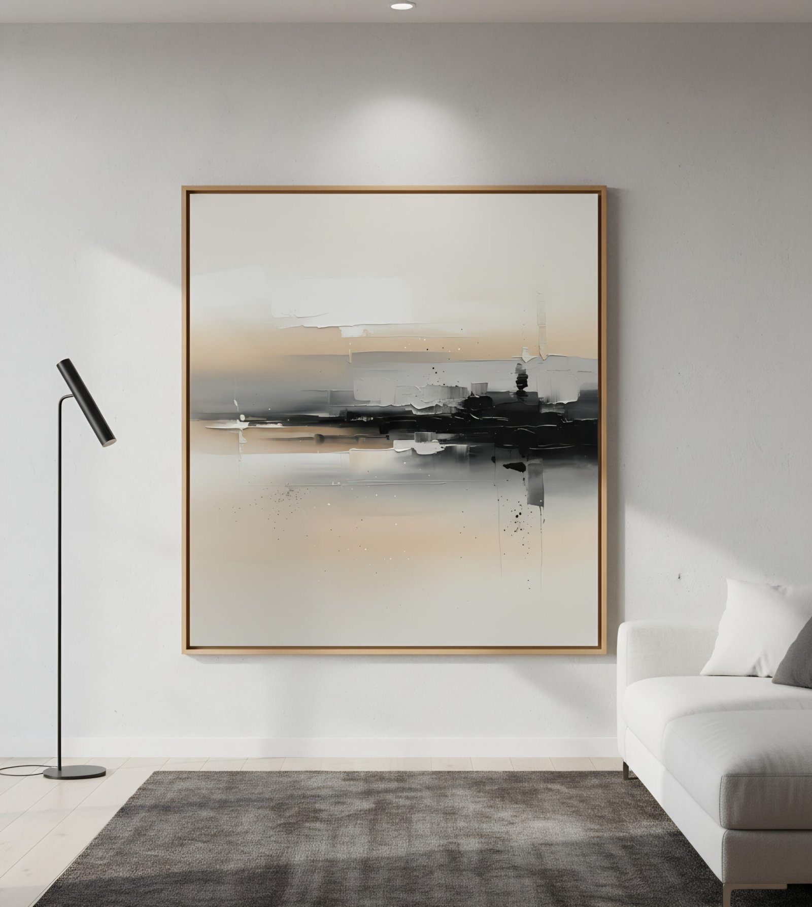 Ethereal Horizon Fade – Premium Abstraktes Digital-Kunstwerk als Sofort-Download | Druckbar bis 175 × 141 cm