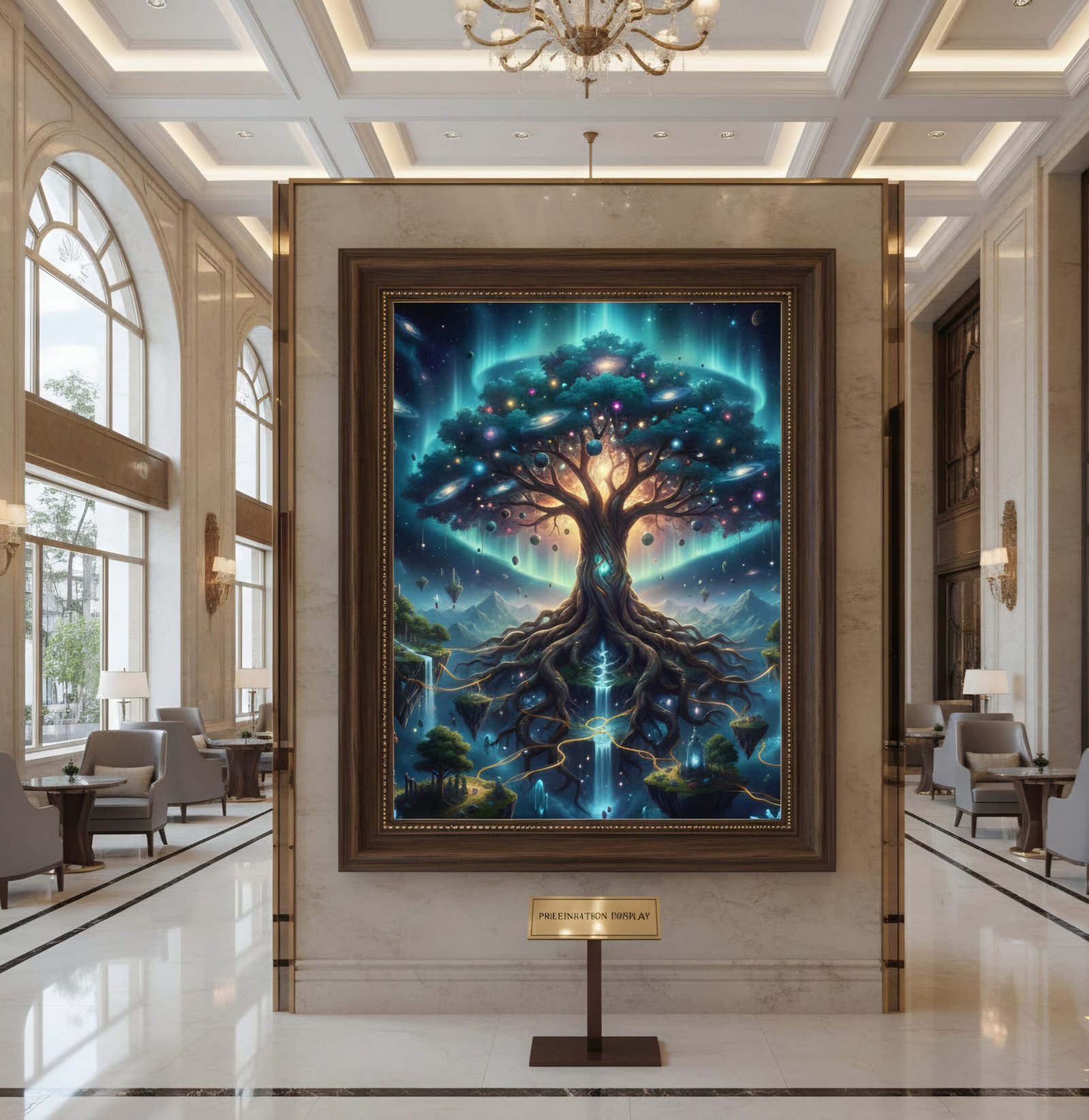 Galactic World Tree – Hochauflösendes Premium Fantasy Artwerk für XXL-Drucke“