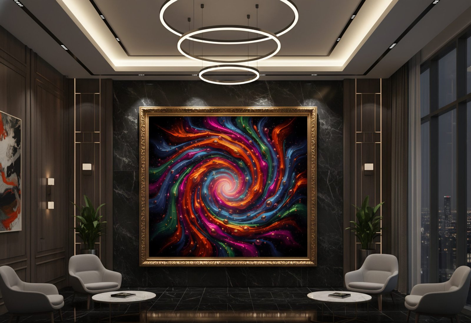 Cosmic Color Vortex – Ultra-High-Resolution Abstract Energy Spiral“  Fantastische 10K-Auflösung – Perfekt für XXL-Wanddrucke in Galeriequalität