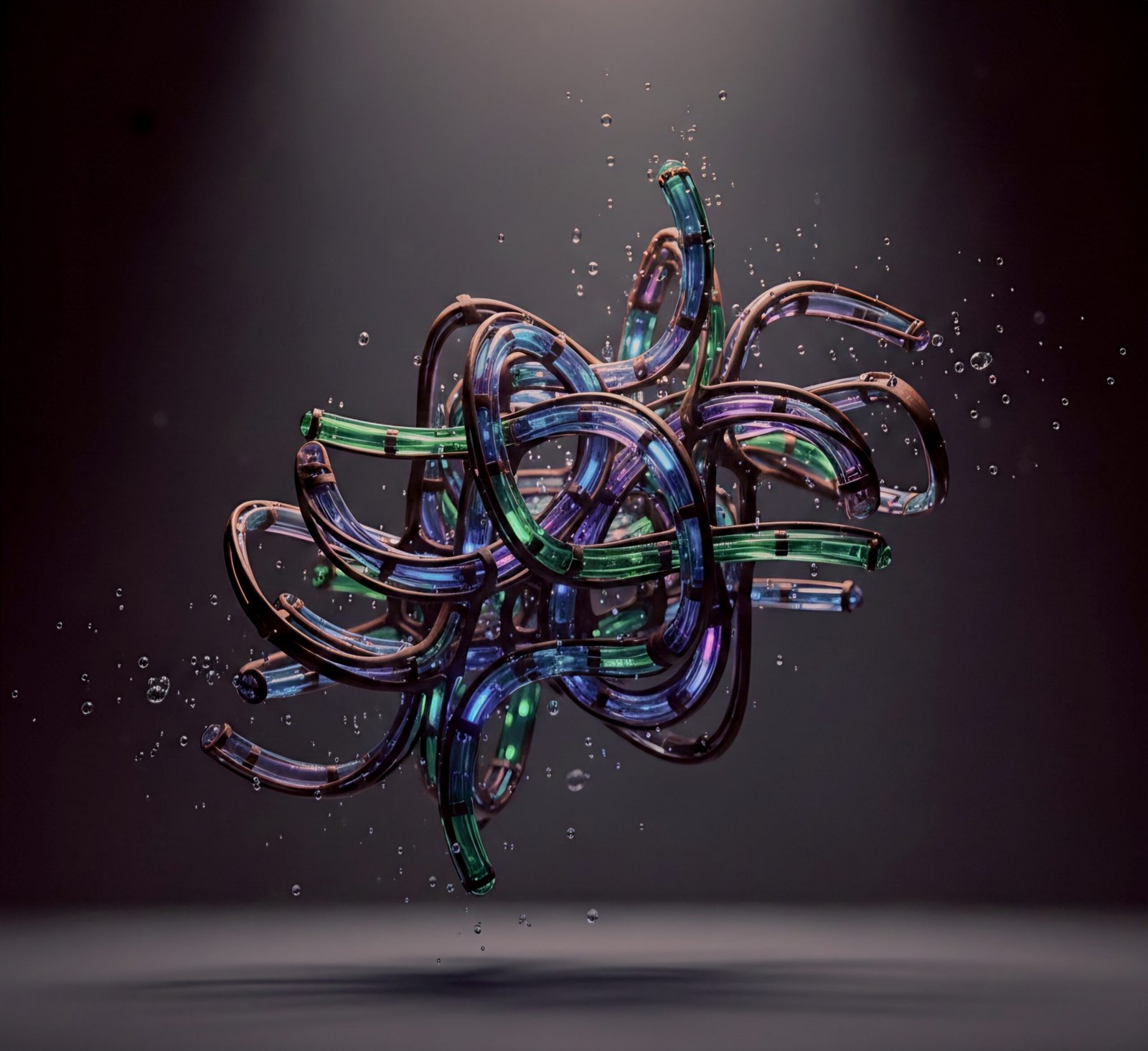 Aether Loop Matrix – Hochauflösendes abstraktes Digital-Kunstwerk als Sofort-Download | Druckbar bis 90 × 82 cm