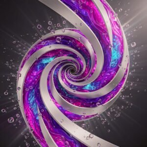 Celestial Swirl Engine – Hochauflösendes abstraktes Digital-Kunstwerk als Sofort-Download | Druckbar bis 90 × 85 cm