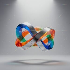 Chromatic Infinity – Hochauflösendes abstraktes Digital-Kunstwerk als Sofort-Download | Druckbar bis 90 × 82 cm