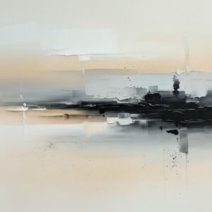Ethereal Horizon Fade – Premium Abstraktes Digital-Kunstwerk als Sofort-Download | Druckbar bis 175 × 141 cm
