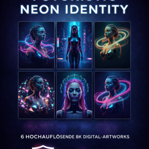 Futuristic Neon Identity – Einmalige Exklusive Master-Kollektion (6 hochauflösende 8K Digital-Artworks inkl. weltweiter Exklusivlizenz)