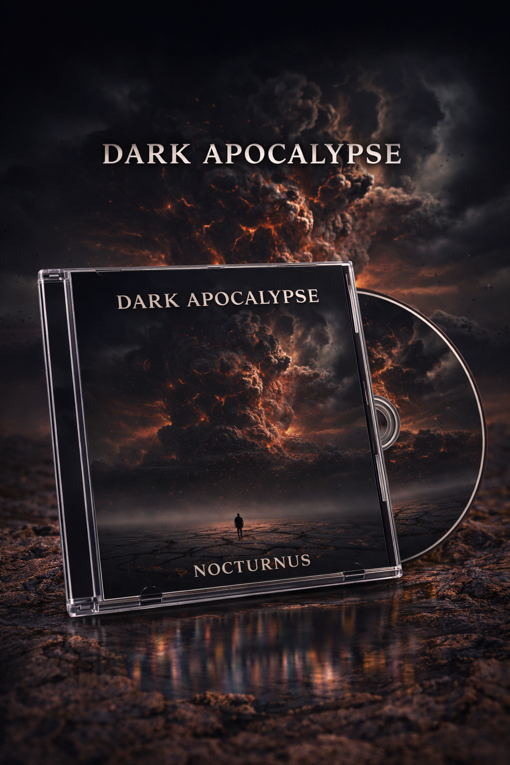 Album Cover Design „Dark Apocalypse – Nocturnus“ | Exklusives Premium CD Cover Design für Musikproduktion, Cinematic, Dark Ambient & weltweite kommerzielle Exklusivlizenz