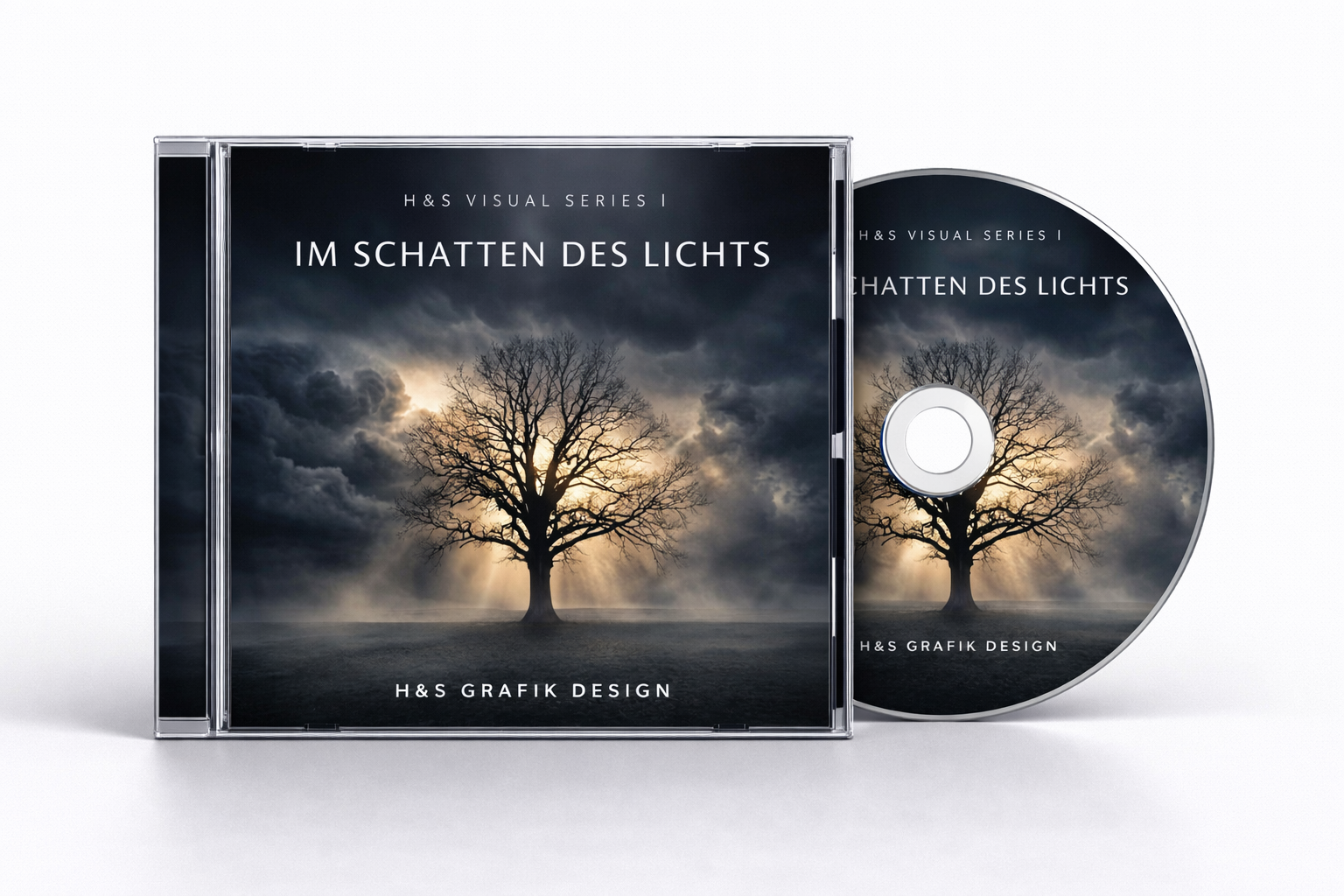 CD-Cover Design Serie „Eclipse of Light“ – Exklusives Premium CD-Cover Set in 10K Ultra HD für Metal, Dark Rock & Cinematic Musikprojekte | Album Cover Artwork Serie von H&S Grafikdesign – Bild 4