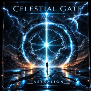 Album Cover Design – Celestial Gate CD Cover für Musikproduktion, Sci-Fi & Soundtrack Release | Exklusive kommerzielle Lizenz weltweit
