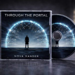 CD-Cover Design Through The Portal Nova Xander 10K Ultra HD exklusives Premium Album Cover mit weltweiter Exklusivlizenz von H&S Grafikdesign